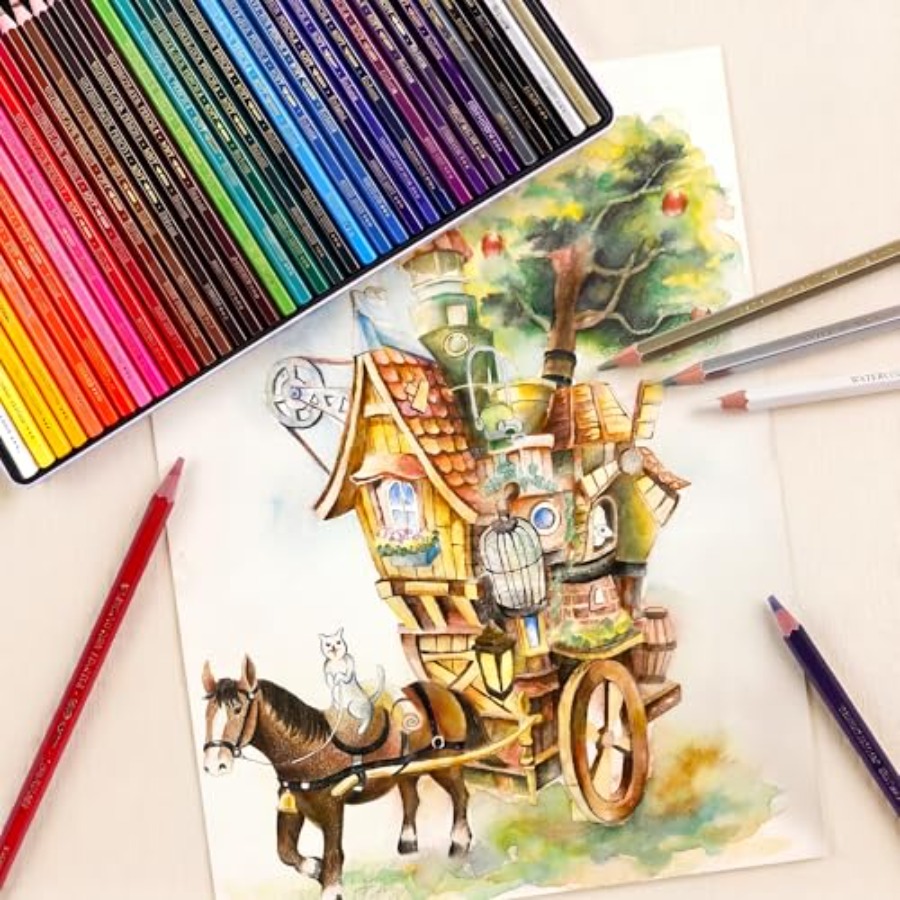 Watercolor Pencils Sets, 36 Co - Colored Pencil Professional avaliação e preço