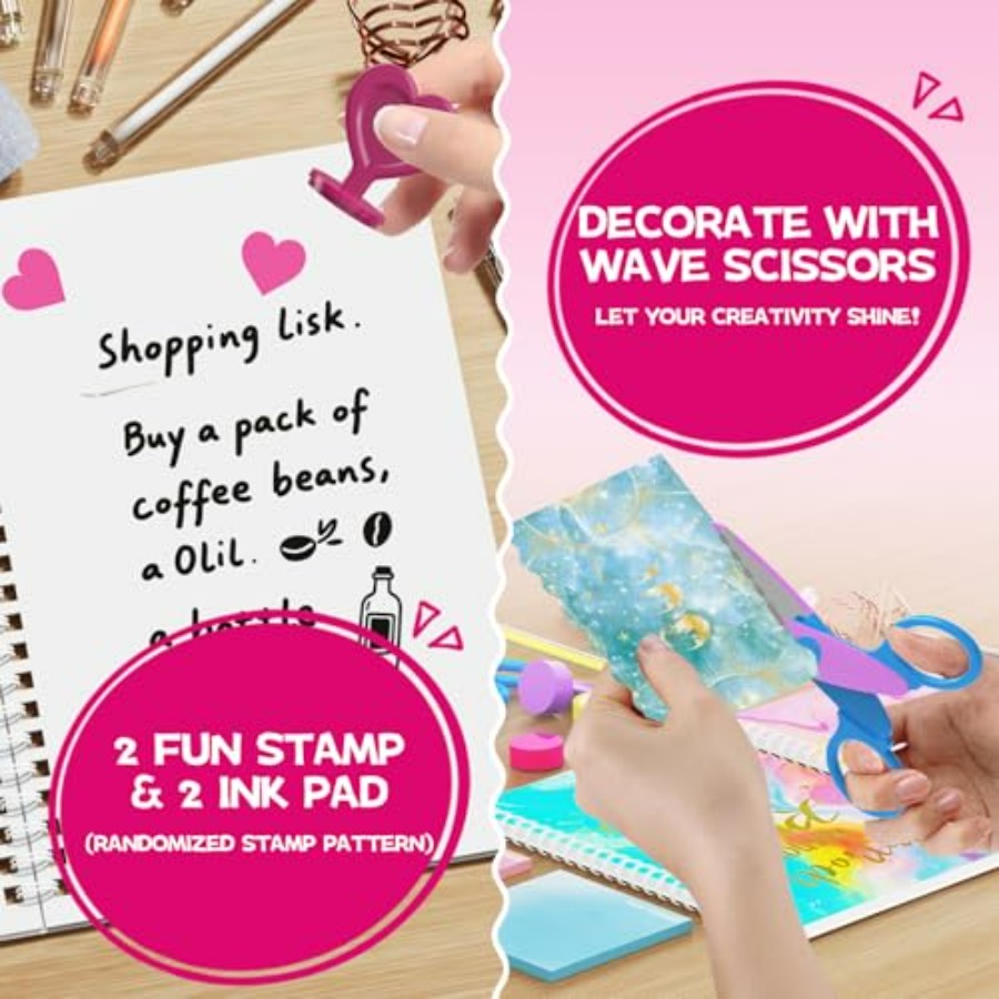 2-Pack DIY Journal Kit for Gir - Art Craft Ideas For Kids avaliação e preço