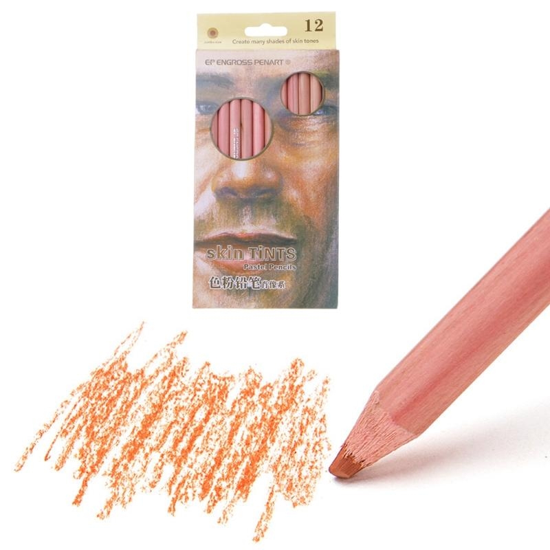 12Pcs Professional Soft Pastel - Colored Pencil Professional avaliação e preço