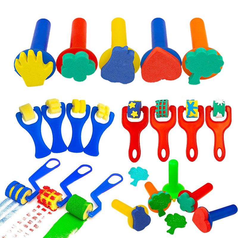 Children Toddler Sponge Stamp  - Art Craft Toddlers avaliação e preço