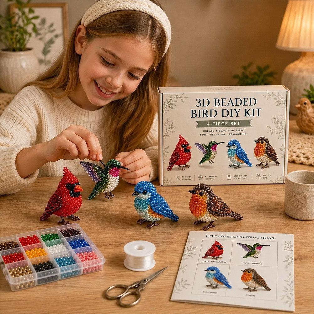 Handmade Beaded Bird DIY Craft - Craft And Art Difference avaliação e preço