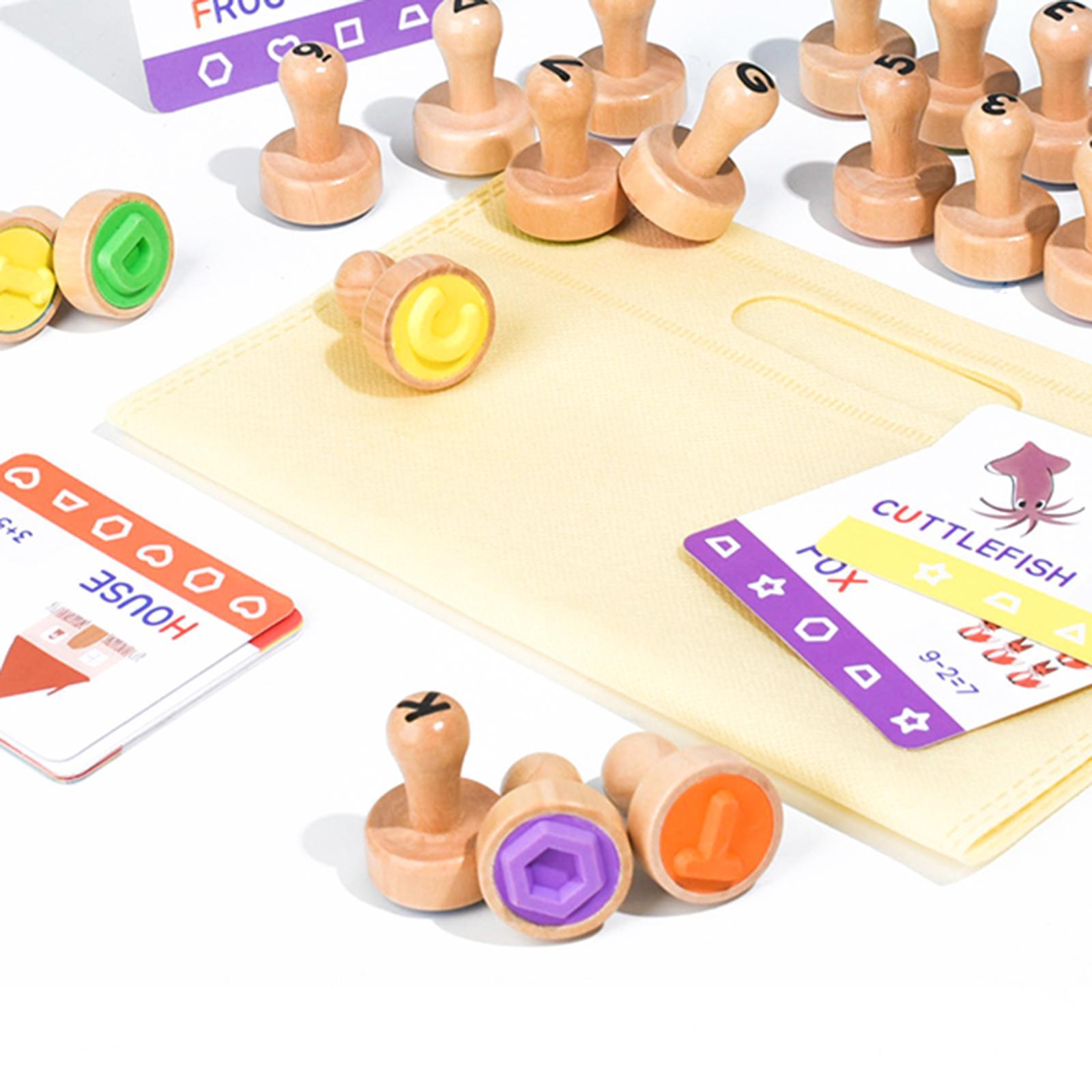 Wooden Alphabet Number Stamp E - Art Craft 3 Year Old avaliação e preço