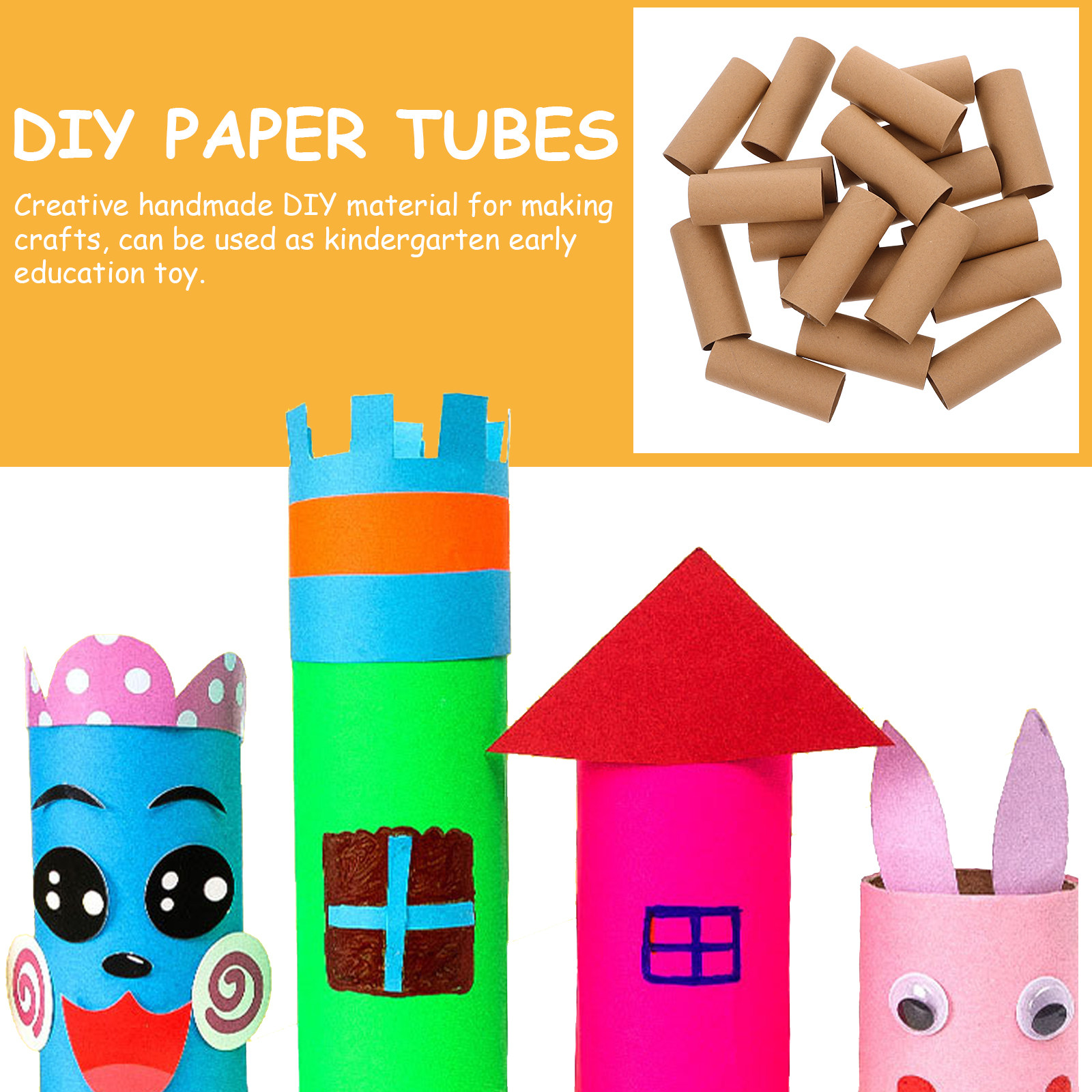 20Pcs DIY Paper Tubes Round Ca - Art Craft School avaliação e preço
