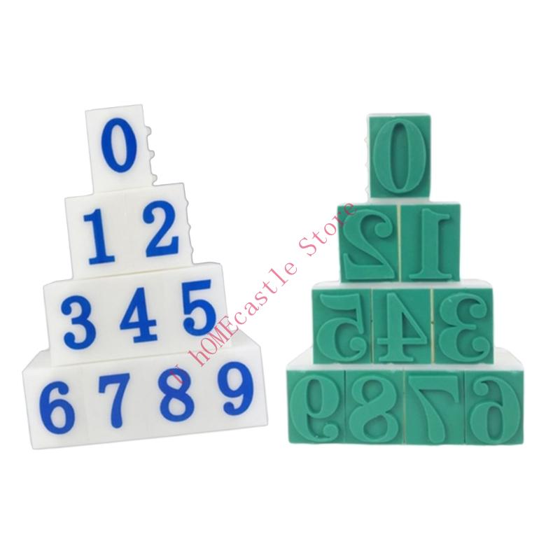 63HF Set of 10 Number Stamp Fo - Art Craft Description avaliação e preço