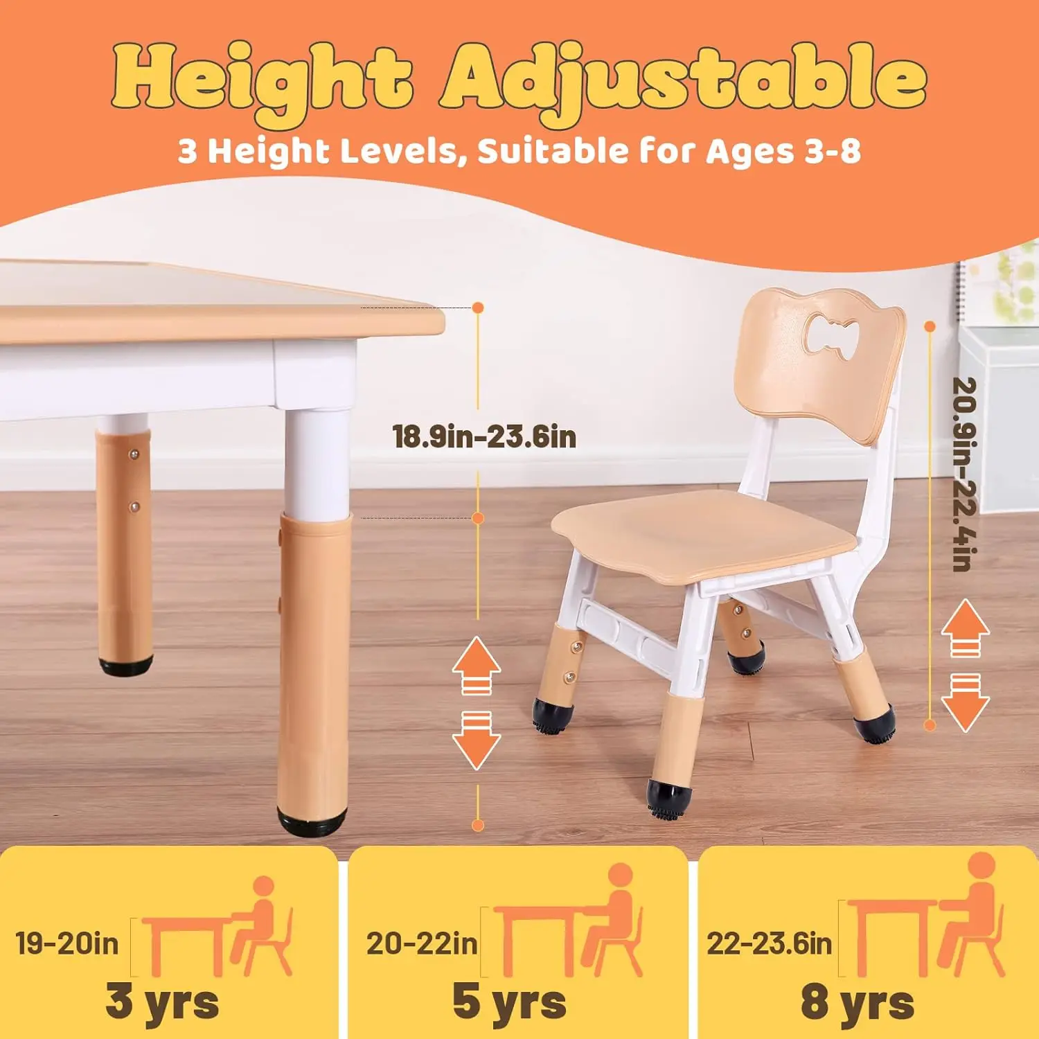 Kids Table and 2 Chairs Set, H - Art Craft Toddlers avaliação e preço
