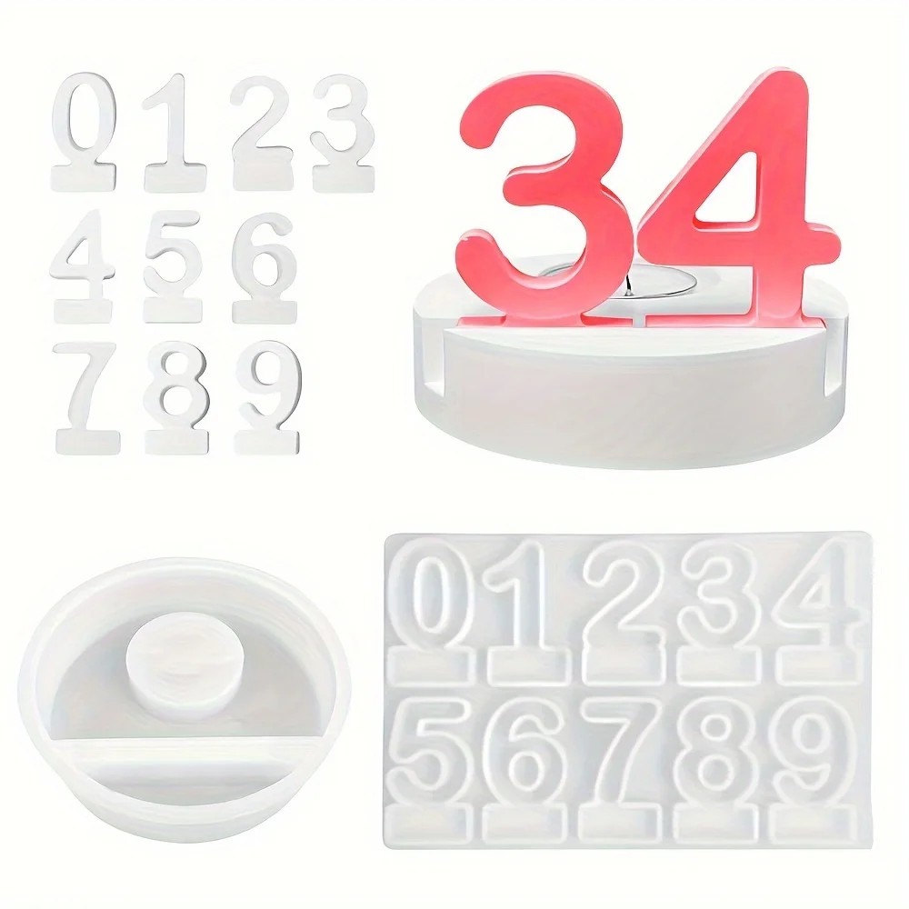2pc Birthday Cake Silicones Mo - Art Craft Resin avaliação e preço