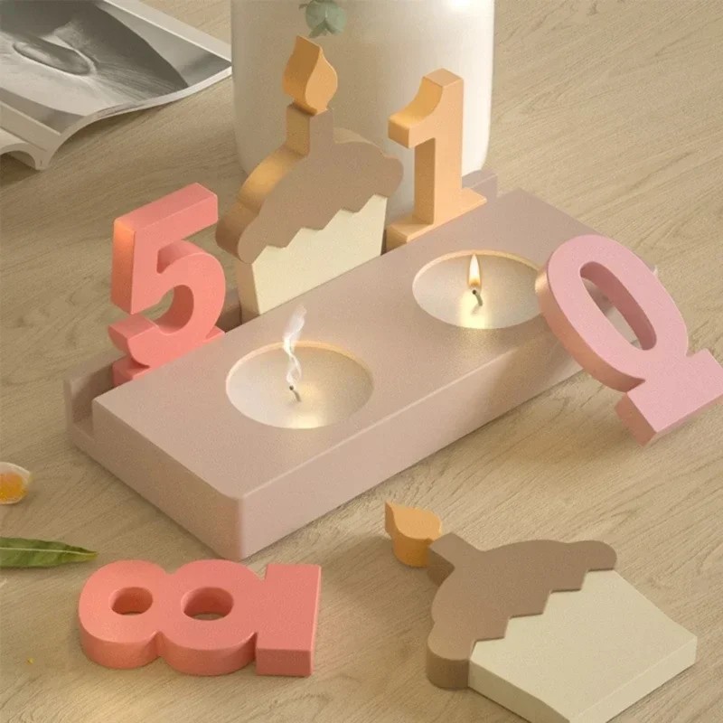 2pc Birthday Cake Silicones Mo - Art Craft Resin avaliação e preço