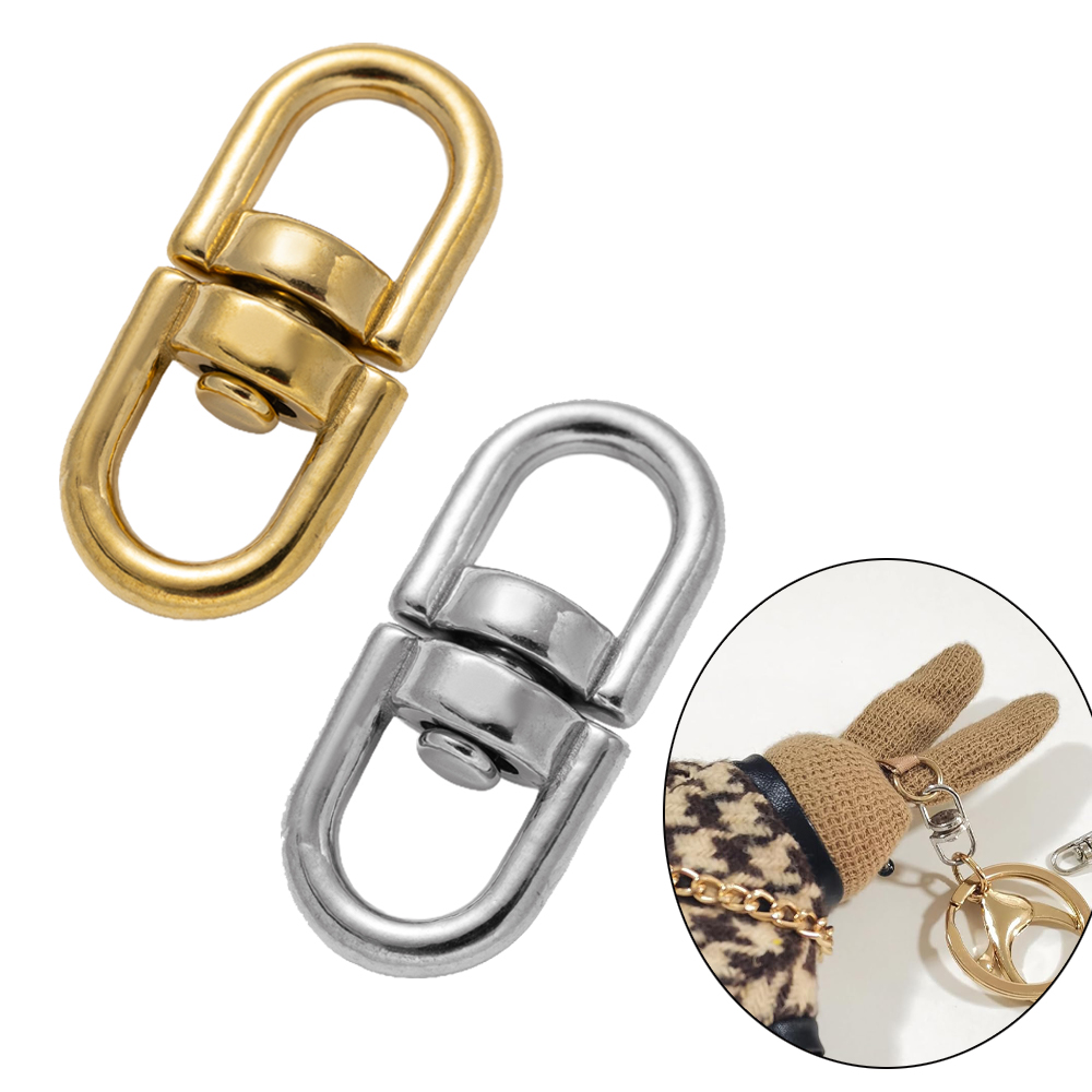 5Pcs Gold Stainless Steel Swiv - Art Craft Gifts avaliação e preço
