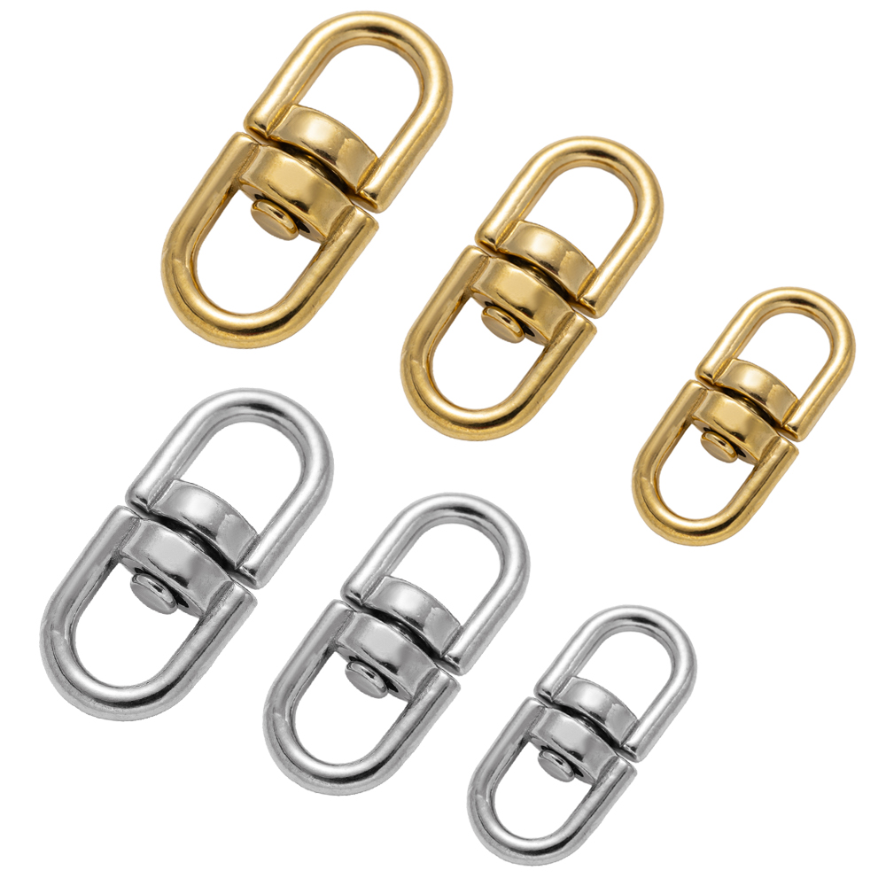 5Pcs Gold Stainless Steel Swiv - Art Craft Gifts avaliação e preço