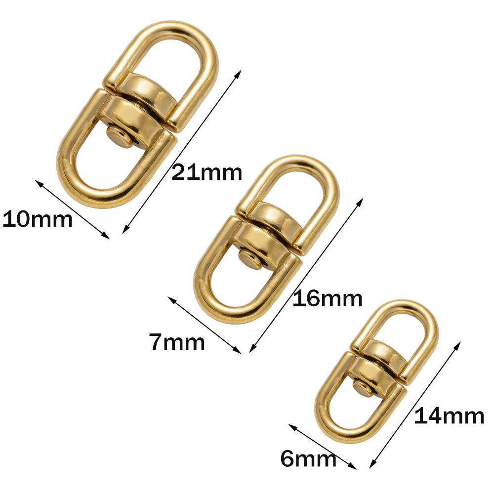 5Pcs Gold Stainless Steel Swiv - Art Craft Gifts avaliação e preço