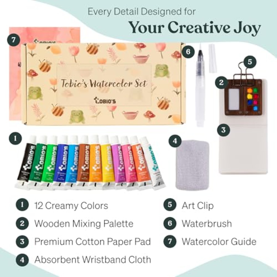 Original Mini Wooden Watercolo - Art & Craft Jojo avaliação e preço