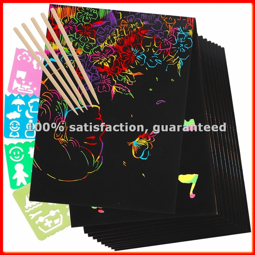 Scratch Paper Art Set, Black C - Art Craft Gifts avaliação e preço