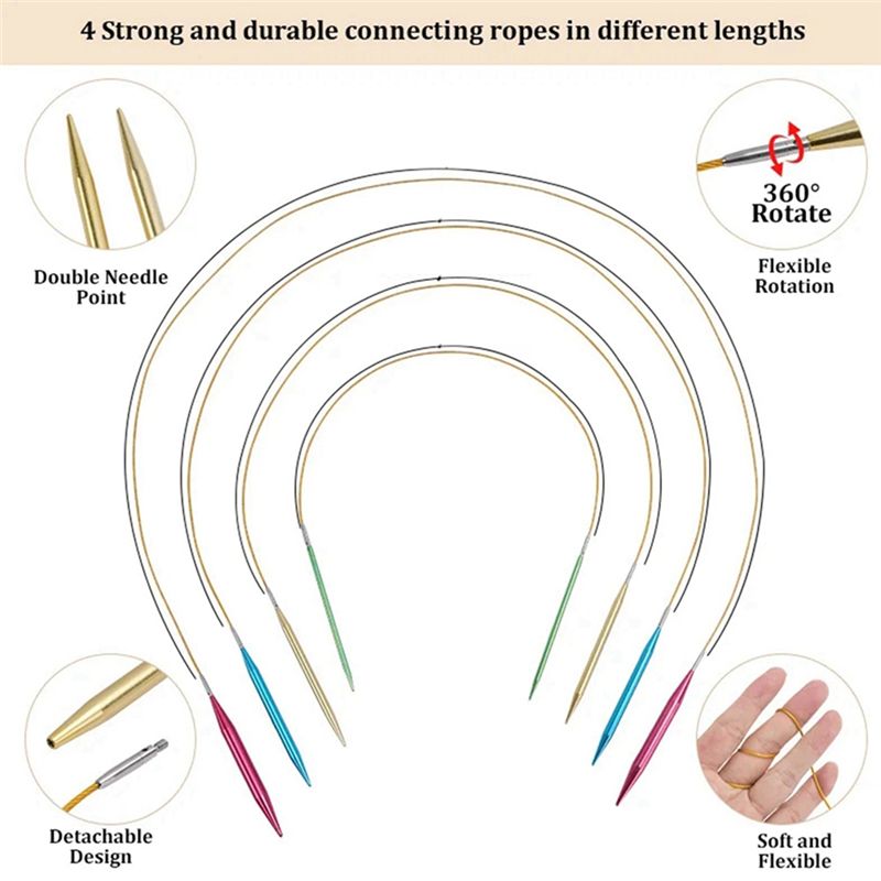 BHTS-Aluminum Interchangeable  - Knitting Needle Circular avaliação e preço