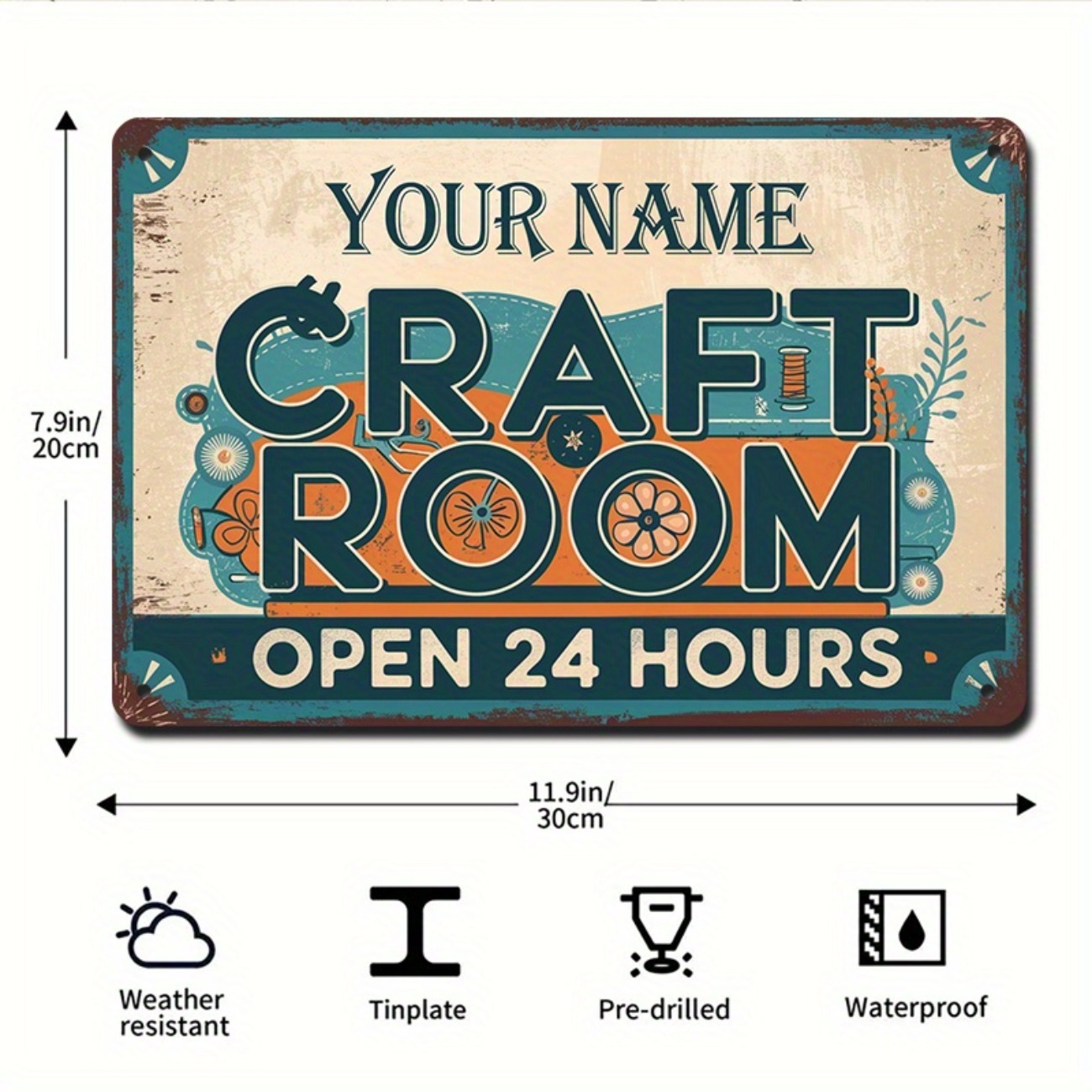 Personalized Vintage Metal Cra - Art Craft Quotes avaliação e preço