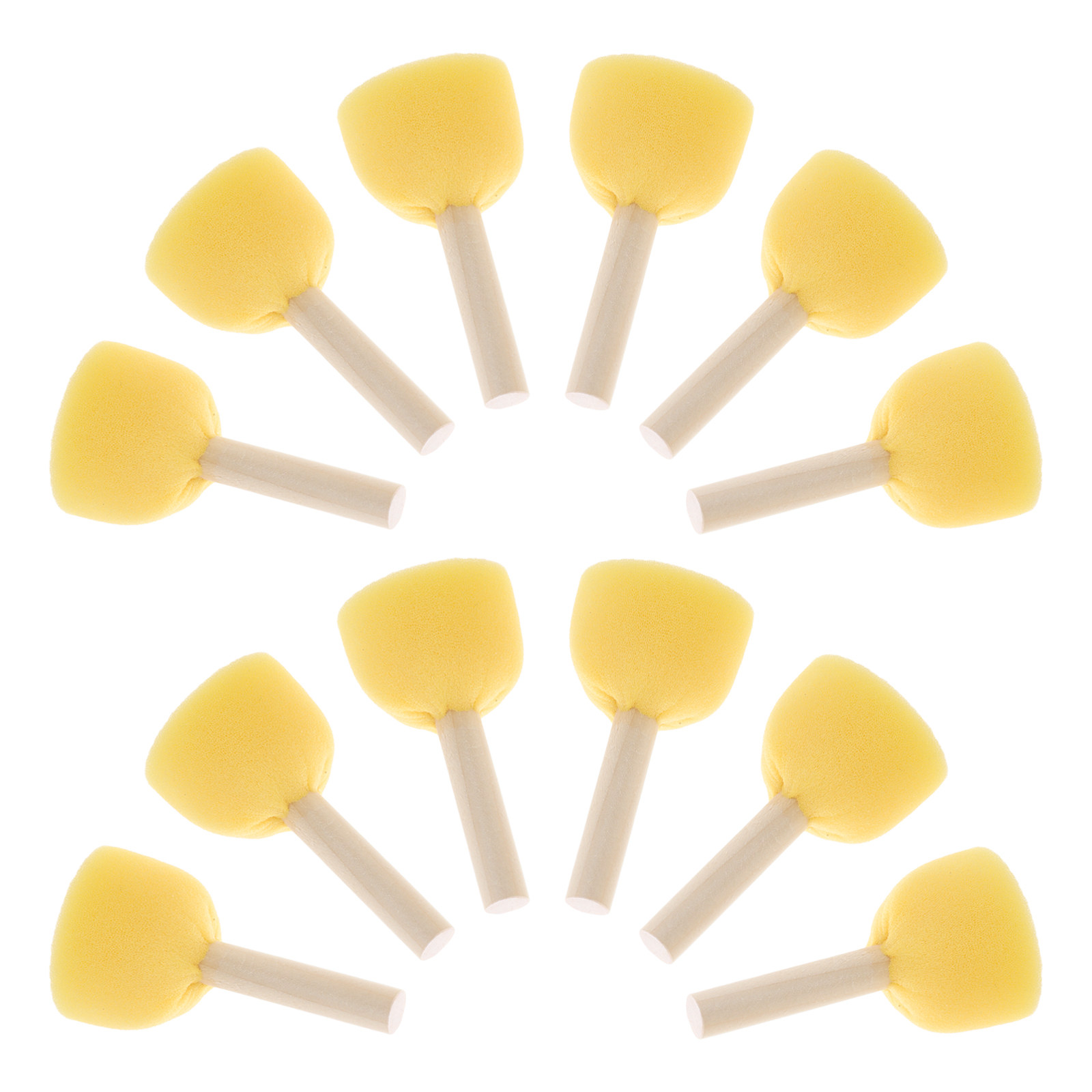40Pcs Round Sponge Paint Brush - Art Craft School avaliação e preço
