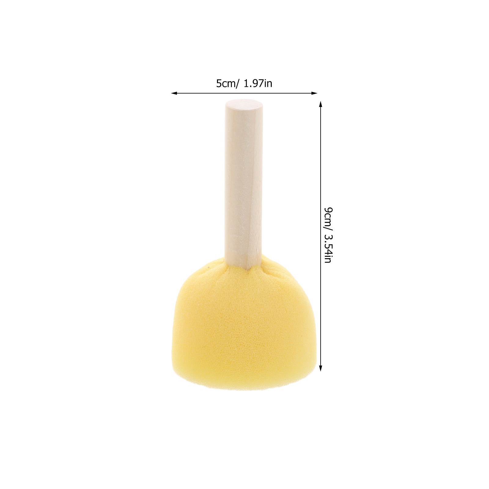 40Pcs Round Sponge Paint Brush - Art Craft School avaliação e preço