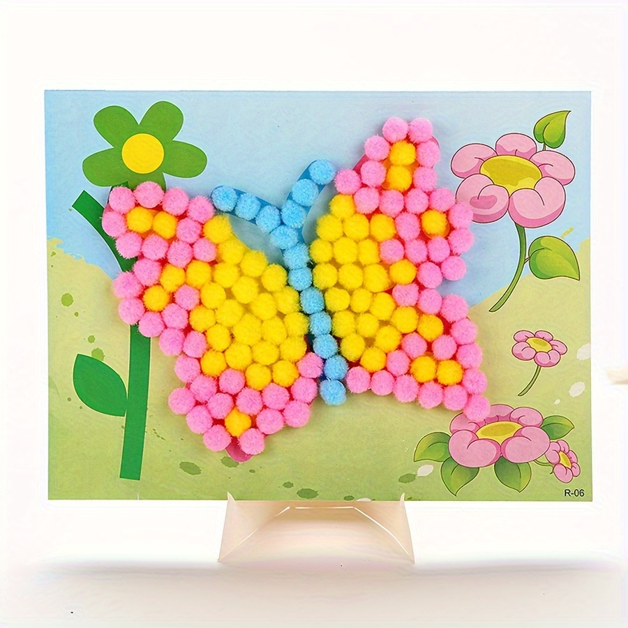 3Pcs DIY Plush Ball Art Kit -  - Art Craft School avaliação e preço