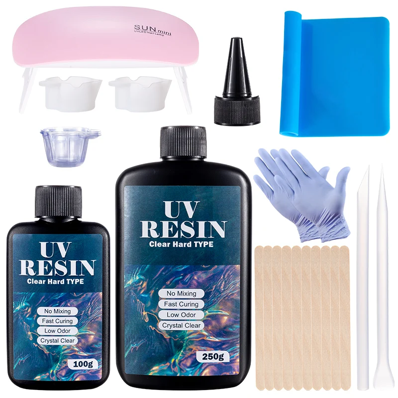 Hard UV Resin Glue Kit Fast Cu - Art Craft Glue avaliação e preço