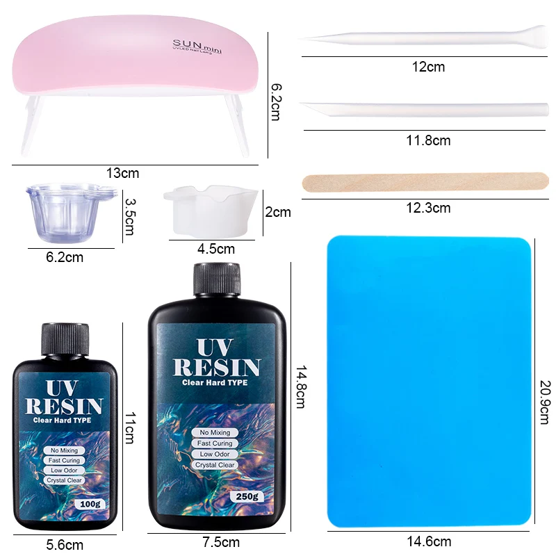 Hard UV Resin Glue Kit Fast Cu - Art Craft Glue avaliação e preço