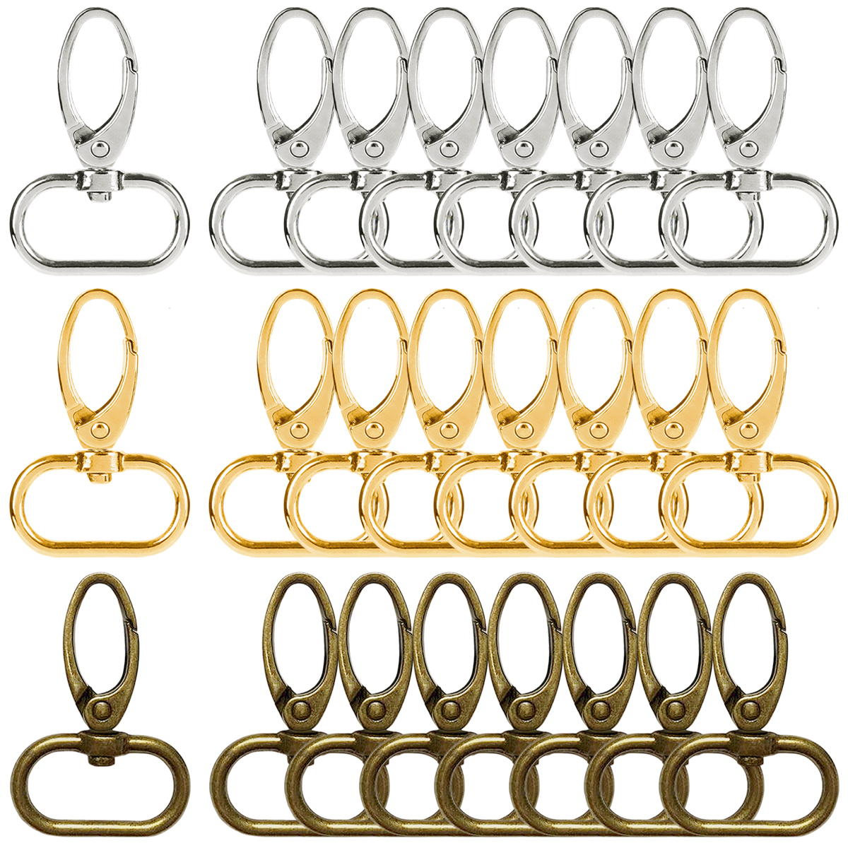 12/20/35 Pcs Swivel Lobster Cl - Art Craft Gifts avaliação e preço