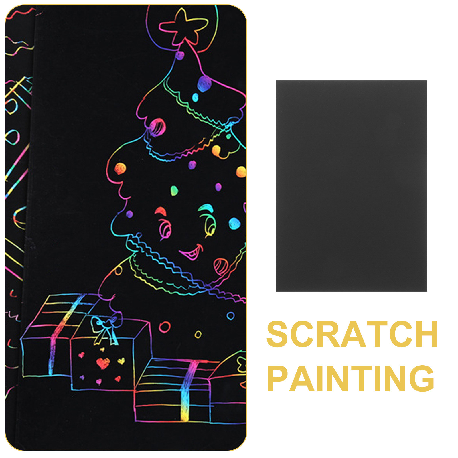 55Pcs Scratch Paper Set Black  - Art Craft With Paper avaliação e preço