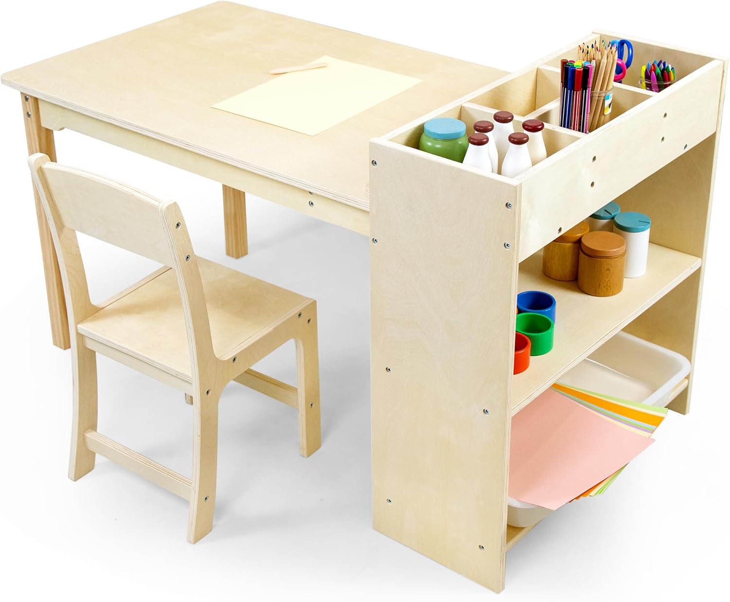 Kids Art Table and Chair Set B - Art Craft Toddlers avaliação e preço