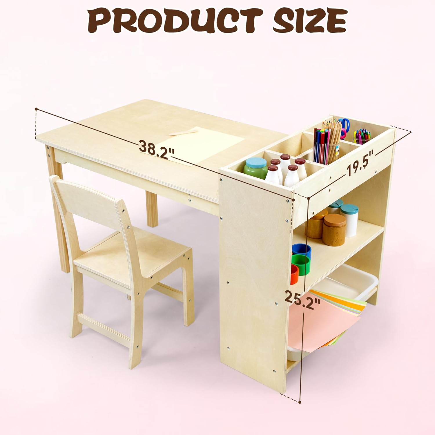Kids Art Table and Chair Set B - Art Craft Toddlers avaliação e preço