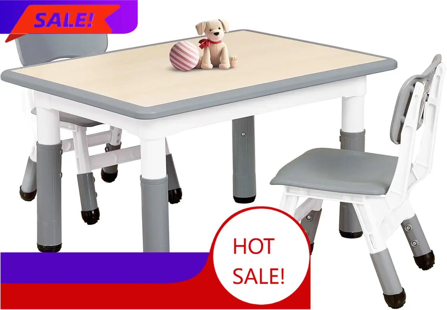 Kids Table and 2 Chairs Set fo - Art Craft Toddlers avaliação e preço