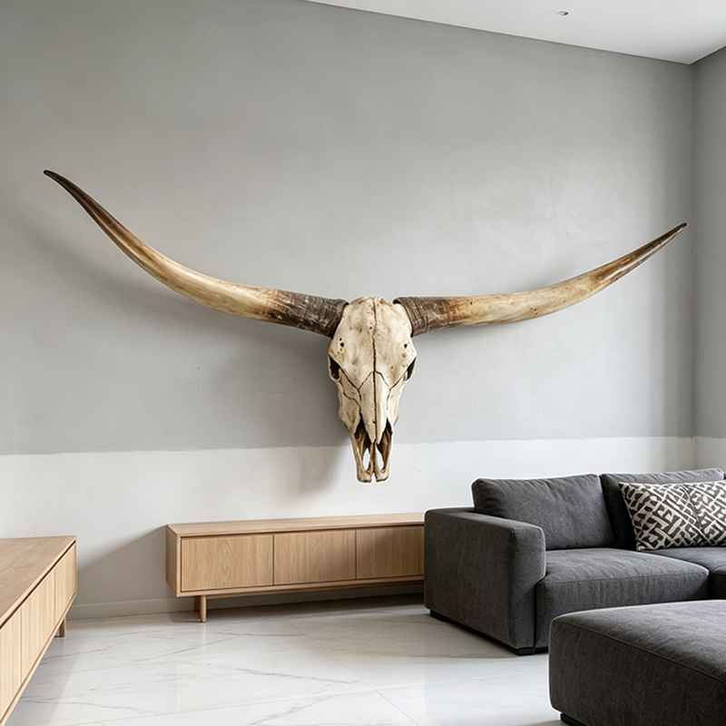 Large Resin Bull Head Statues  - Art Craft Bar avaliação e preço