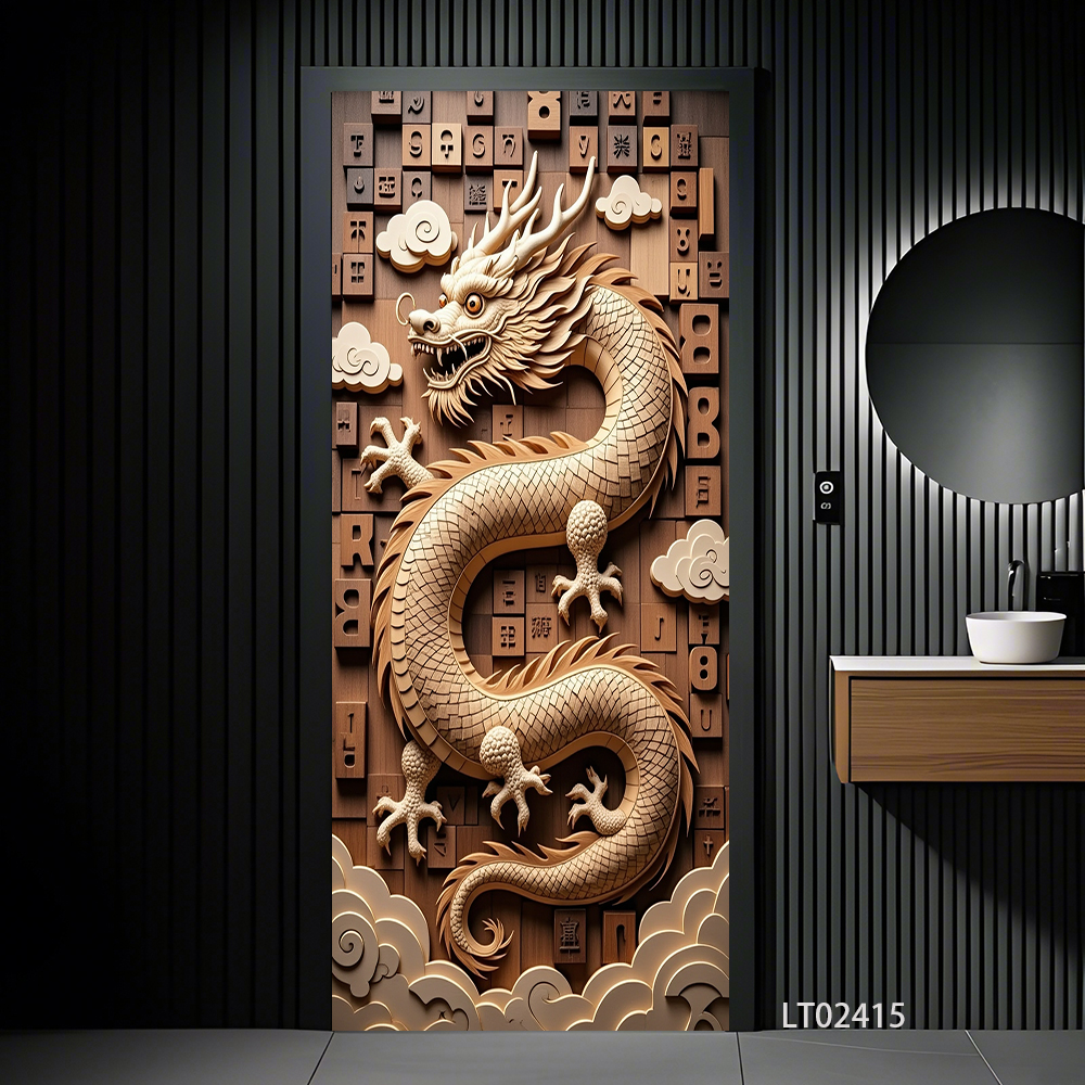 3D Animal Relief Door Stickers - Art Craft Door avaliação e preço