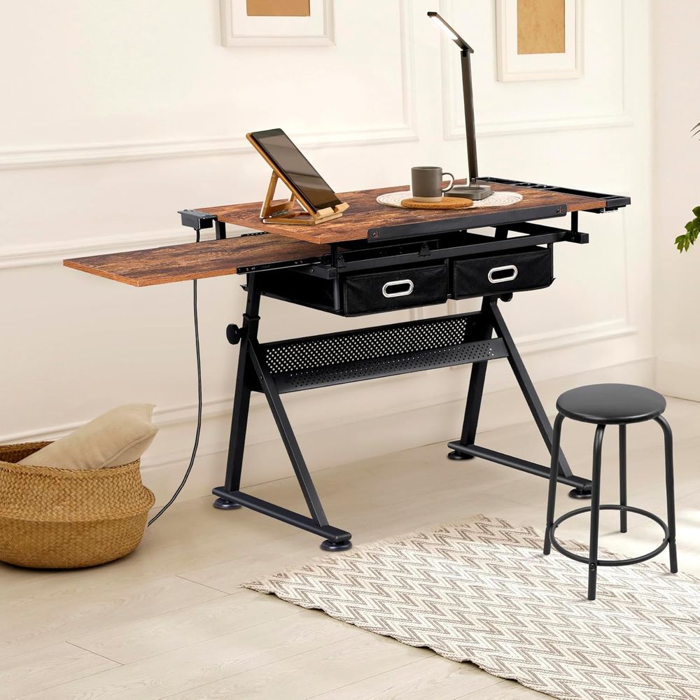 Adjustable Drafting Table with - Art & Craft Jojo avaliação e preço