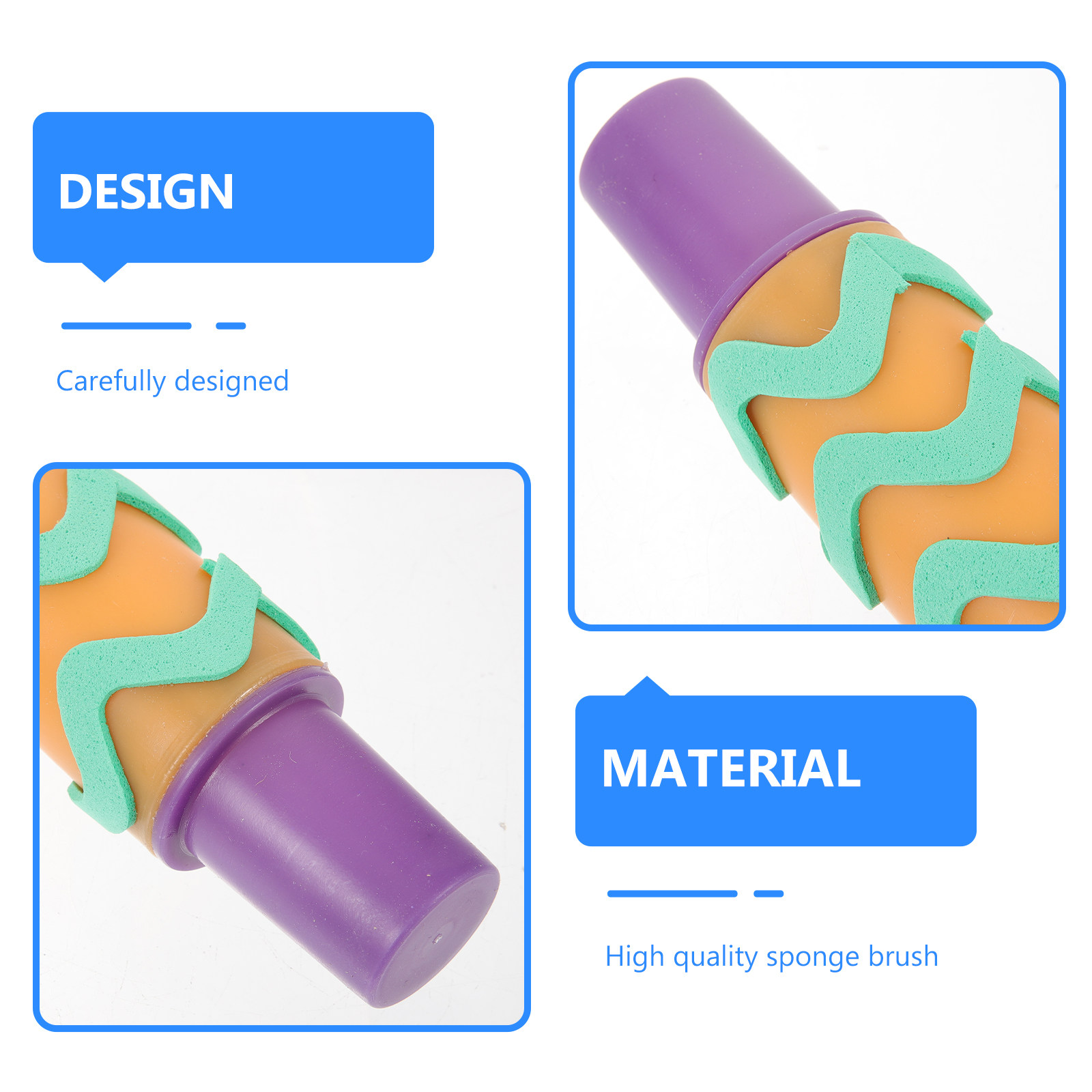 4Pcs Painting Sponge Brush Rol - Craft And Art Difference avaliação e preço