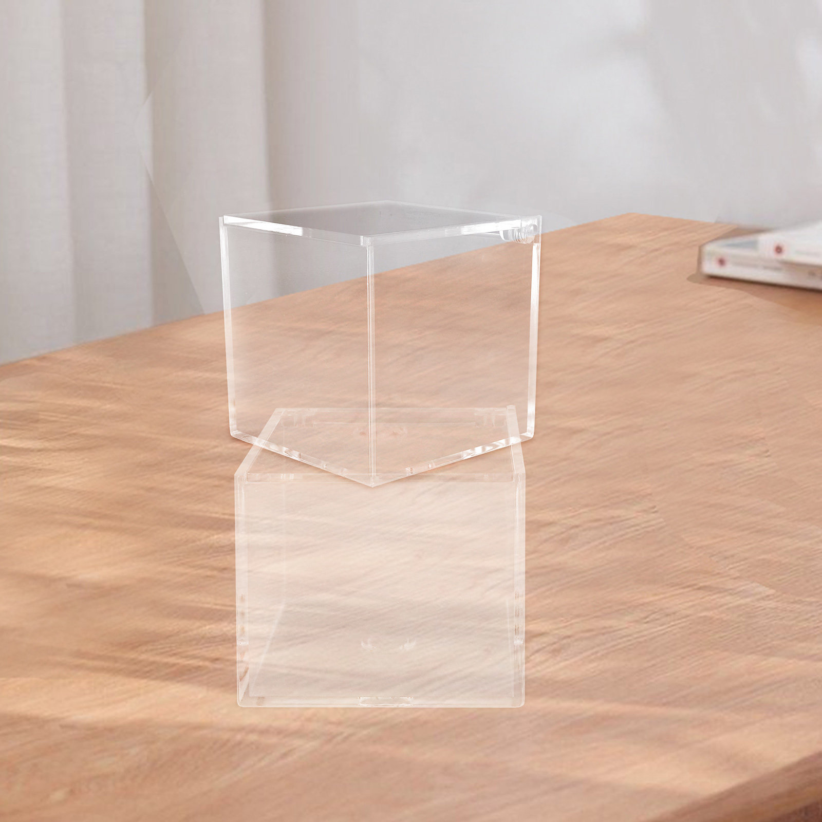 2Pcs Acrylic Clear Storage Box - Exhibition Of Art And Craft avaliação e preço