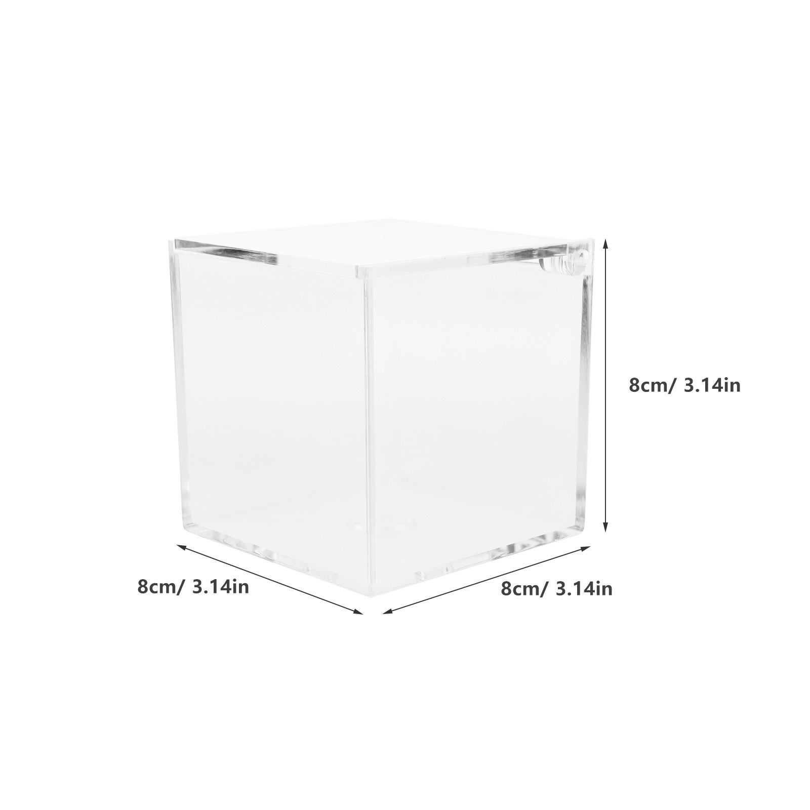 2Pcs Acrylic Clear Storage Box - Exhibition Of Art And Craft avaliação e preço