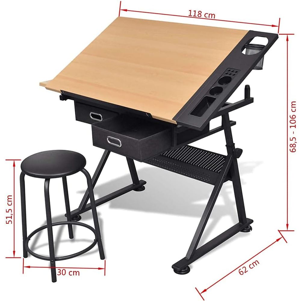 Adjustable Height Drafting Tab - Art & Craft Jojo avaliação e preço