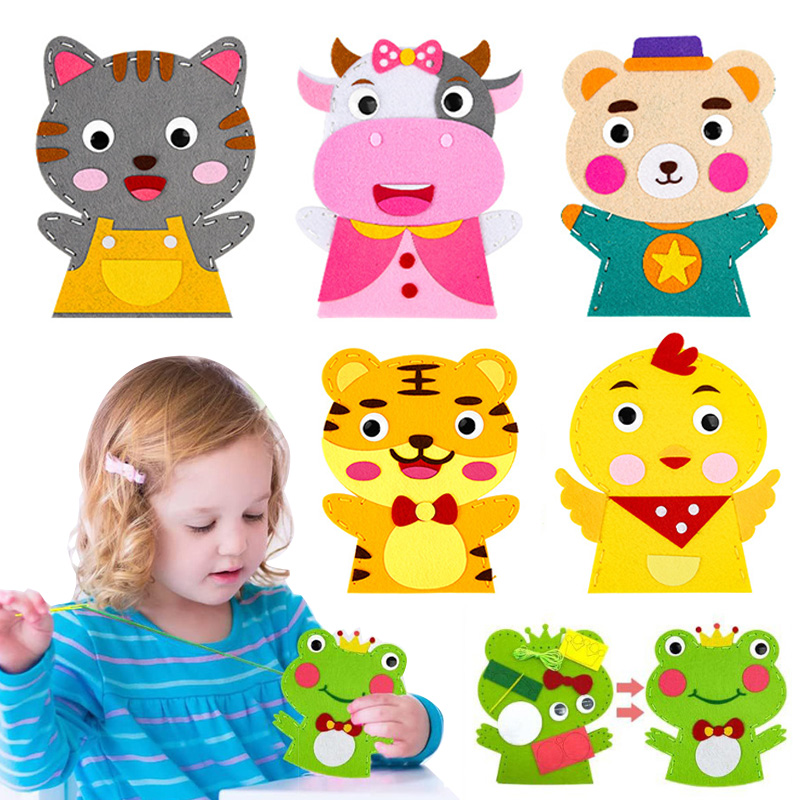 Cute Cartoon Animal Hand Puppe - Art Craft 3 Year Old avaliação e preço
