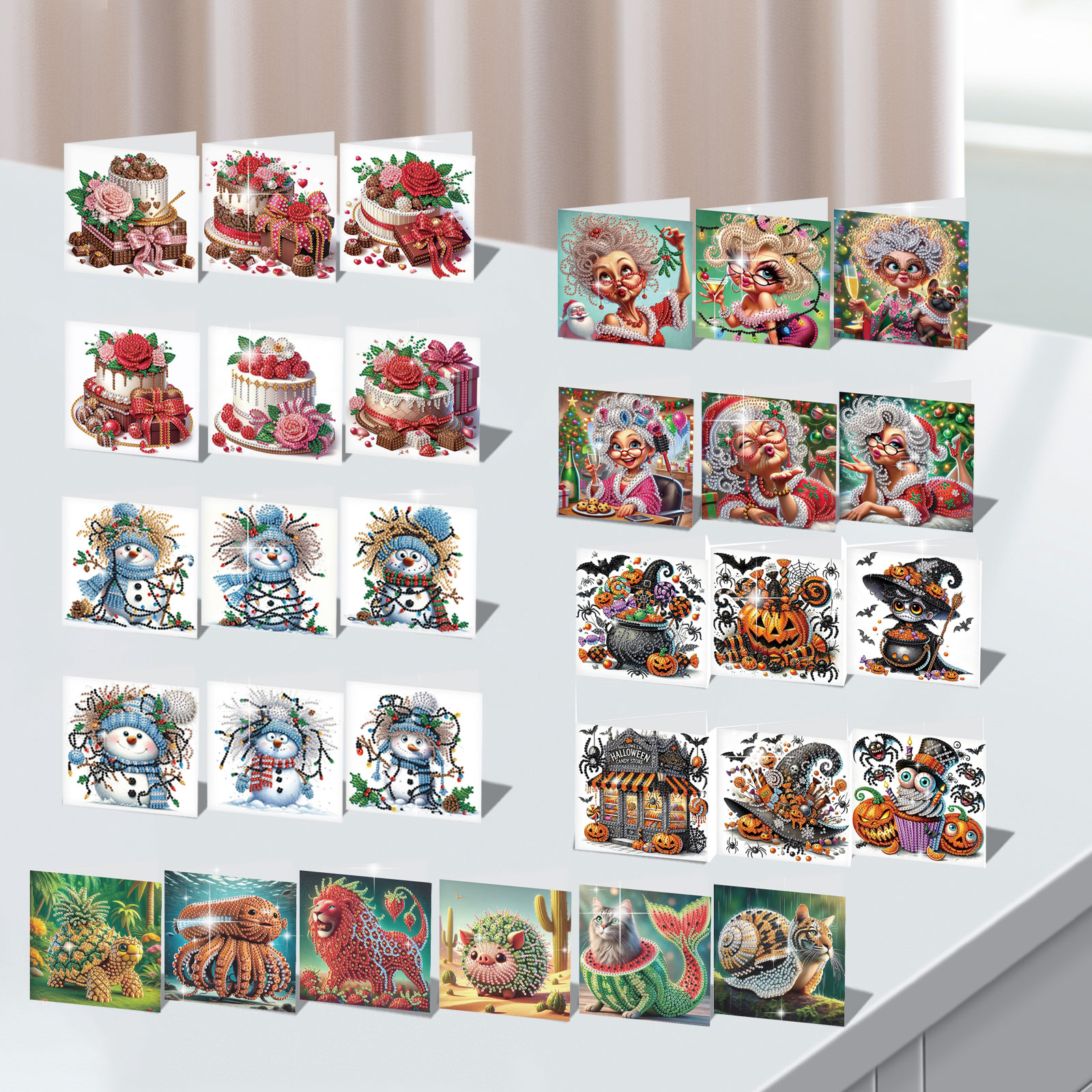 6Pcs Diamond Art Painting Gree - Art Craft Kit avaliação e preço