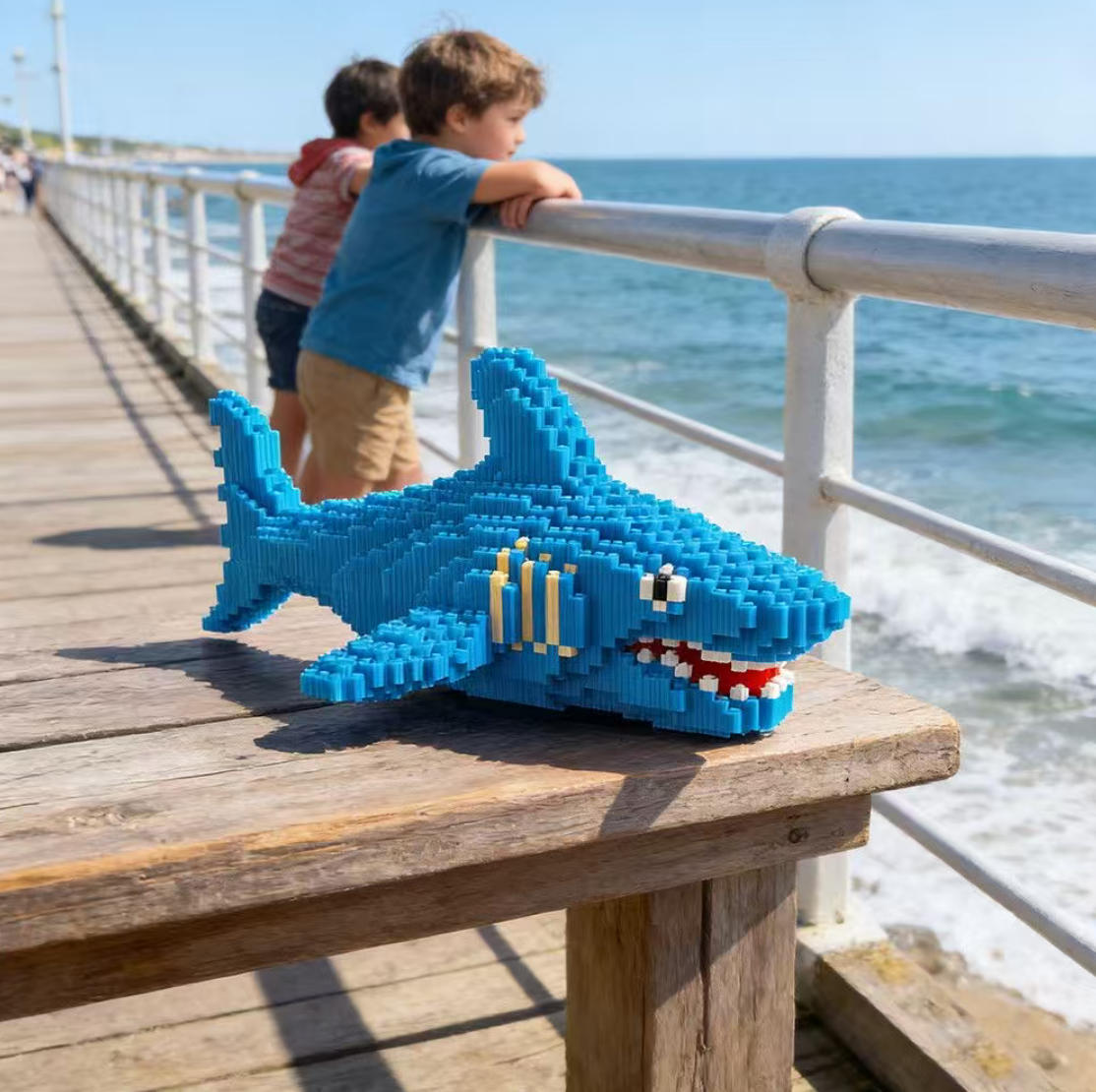 Shark Shaped Micro Particle Bu - Art Craft Bar avaliação e preço