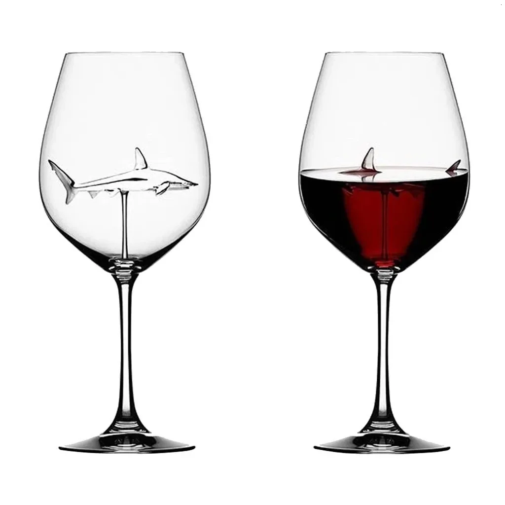 Shark Wine Glasses Cup Europea - Art Craft Glasses avaliação e preço