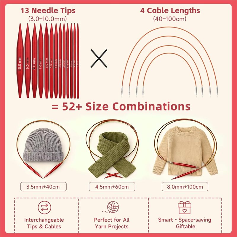 A25F-Circular For Knitting Nee - Knitting Needle Circular avaliação e preço