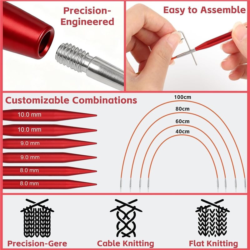 A25F-Circular For Knitting Nee - Knitting Needle Circular avaliação e preço