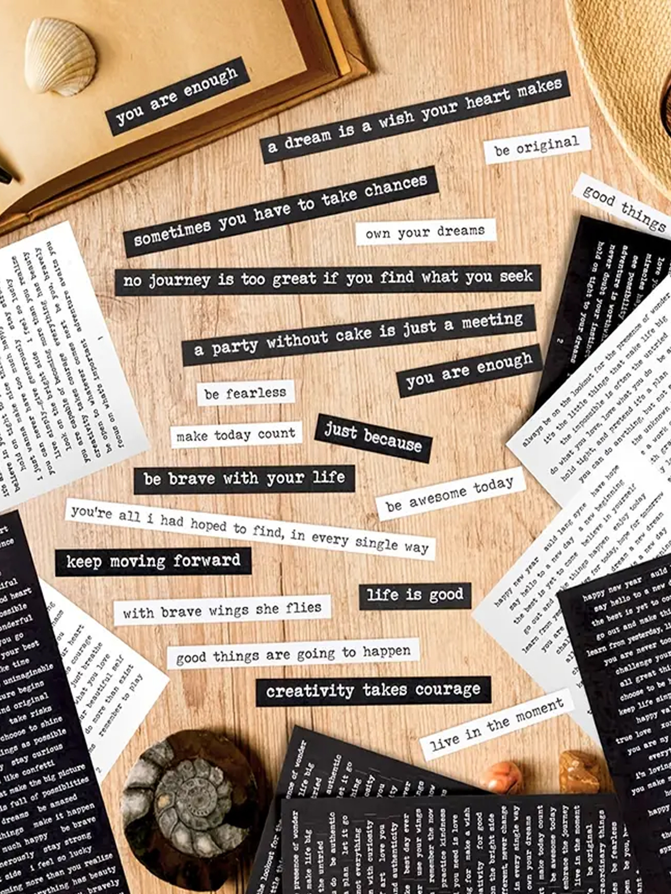 8 Sheets/406pcs Motivational Q - Art Craft Quotes avaliação e preço