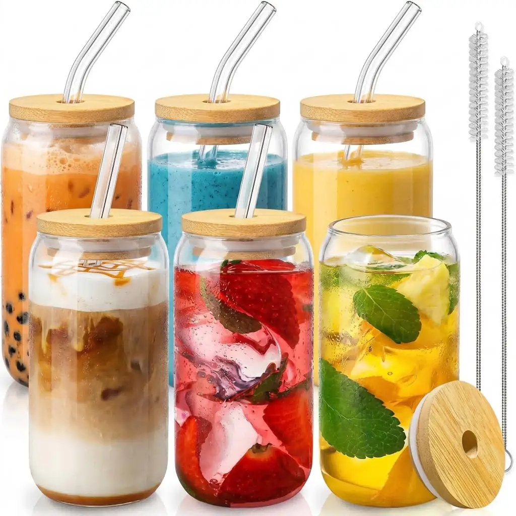 12 Pack Can Shaped Glass Cups  - Art Craft Glasses avaliação e preço