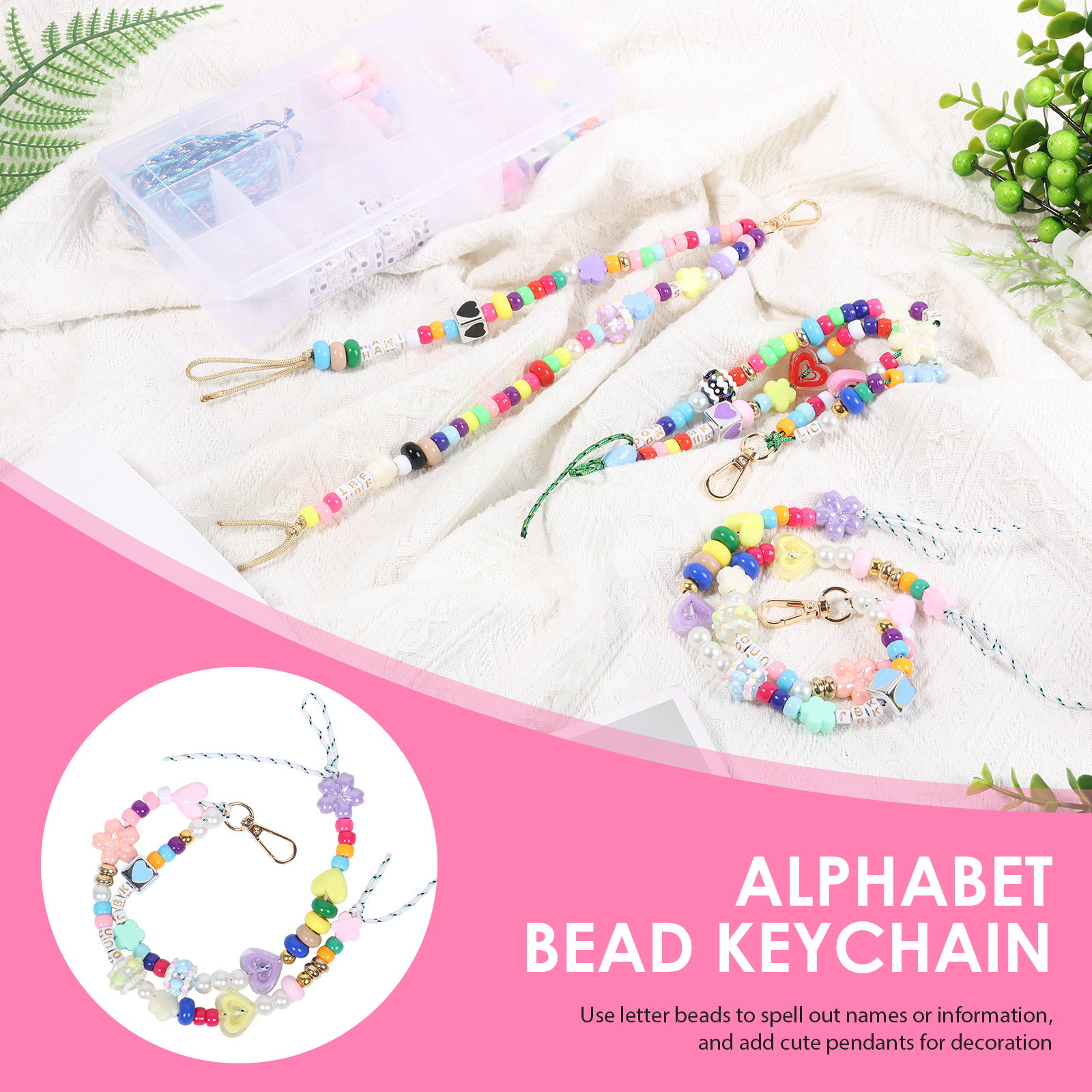 421PCS Beaded Keychain Making  - Art Craft Gifts avaliação e preço