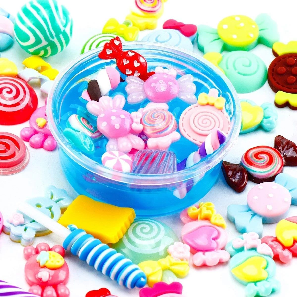 30pcs Random Candy Slime Charm - Art Craft Resin avaliação e preço