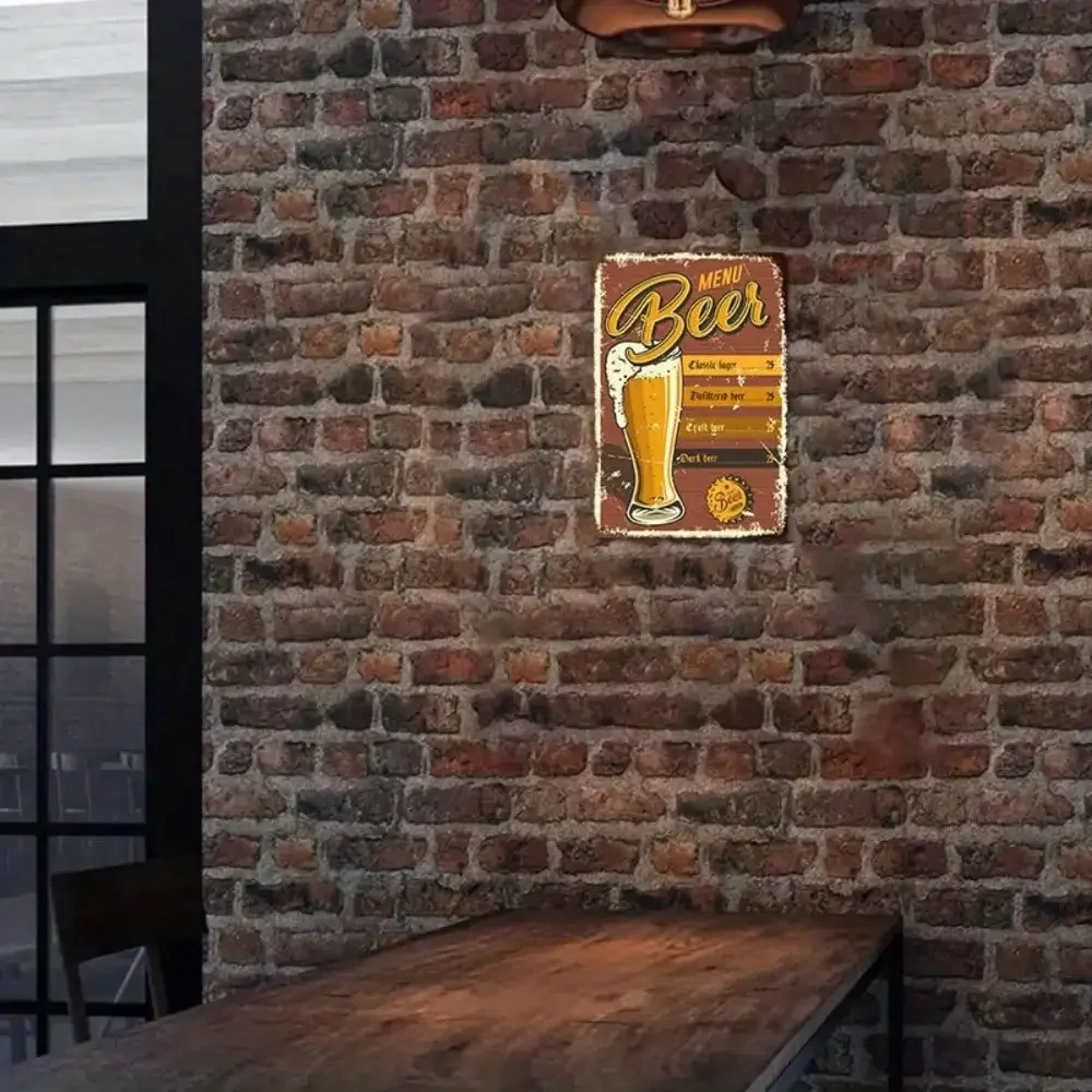 1PC Beer Menu Tin Sign - Vinta - Art Craft Bar avaliação e preço