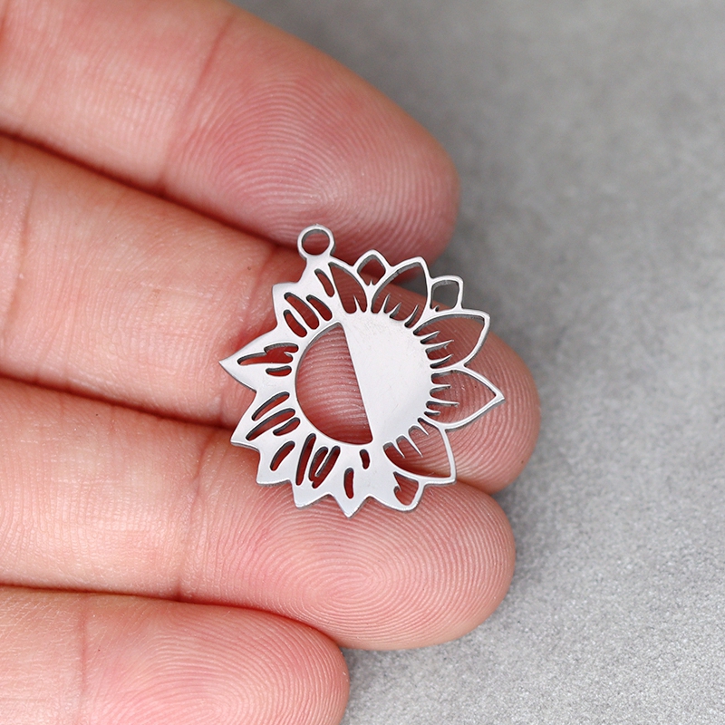 3pcs Art Line Sunflake Charms  - Art Craft Flower Making avaliação e preço