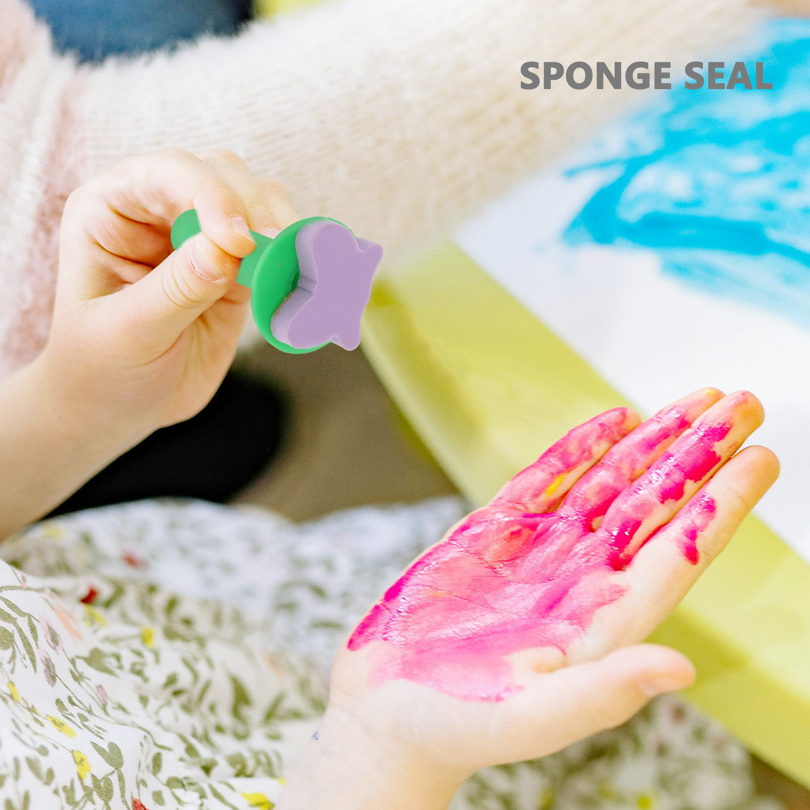 6Pcs Sponge Painting Stamps fo - Art Craft Toddlers avaliação e preço