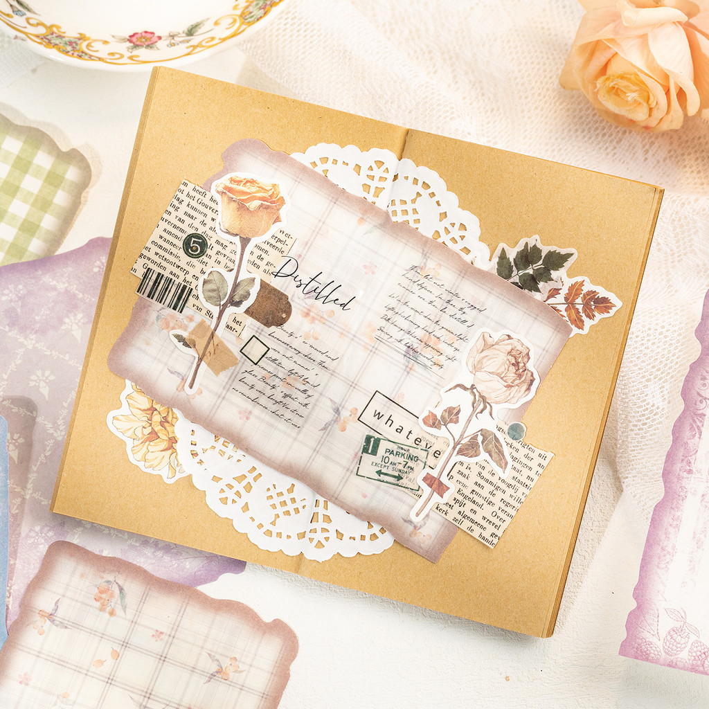 30sheets Vintage Scrapbook Pap - Art Craft Journal avaliação e preço