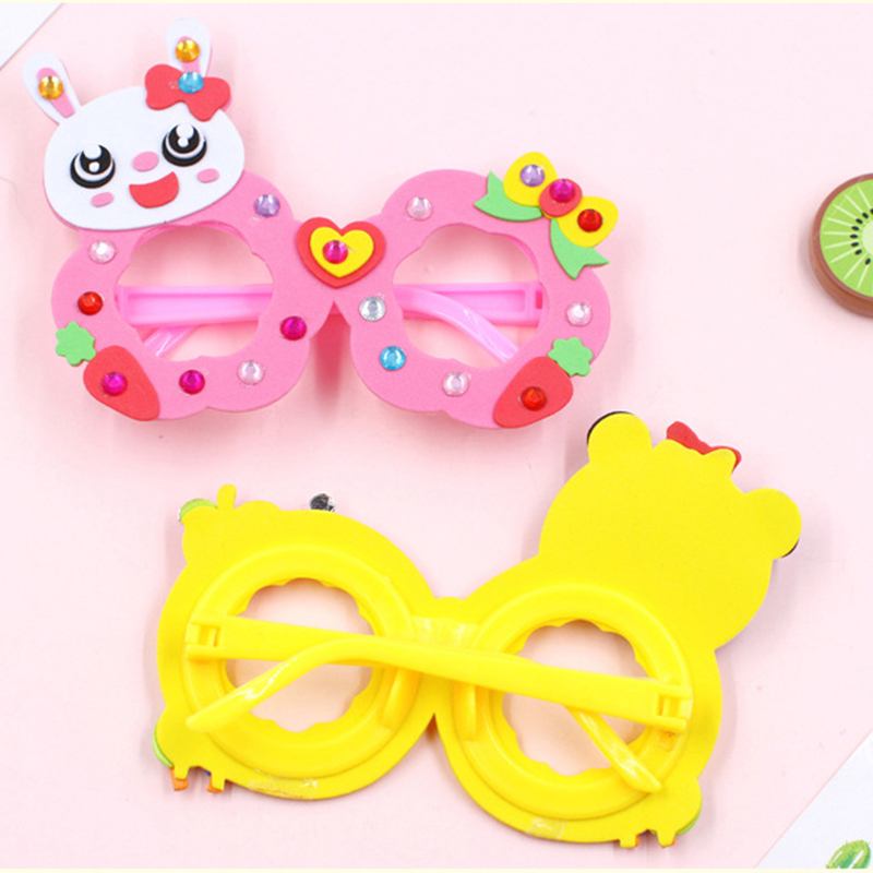 2/6/12 Sets Cartoon EVA Diamon - Art Craft Glasses avaliação e preço